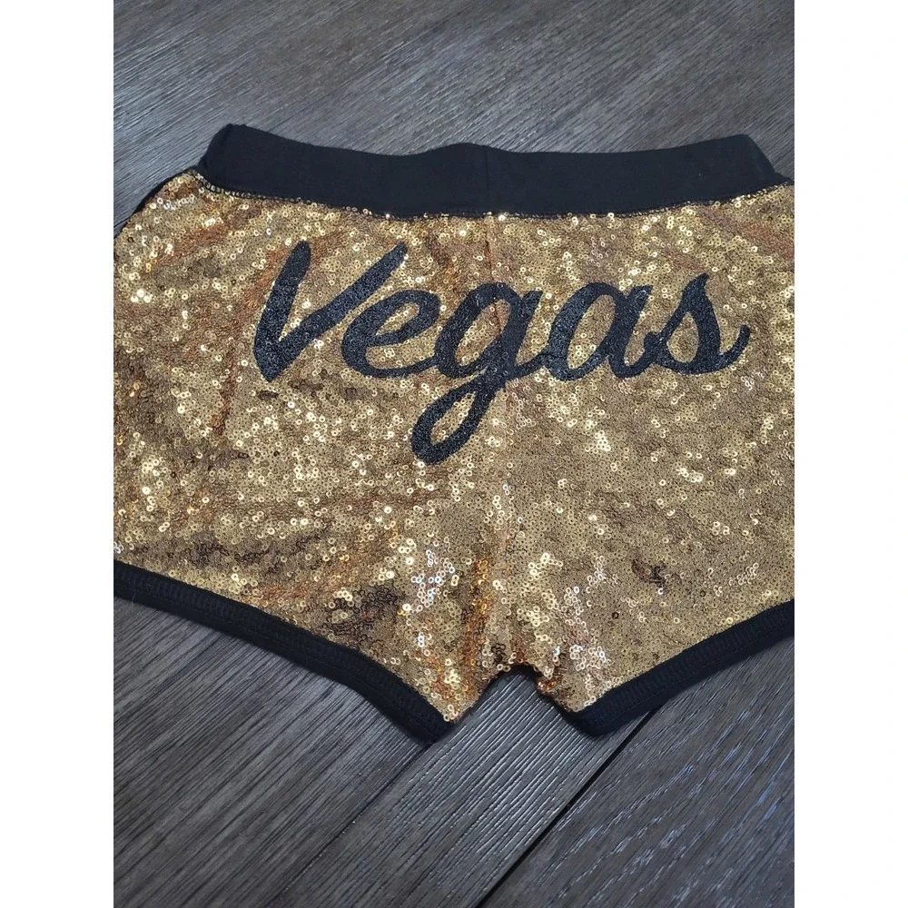 Sexy size Medium Vegas booty sequin shorts.‎ Girls night, special time. New. Mgm